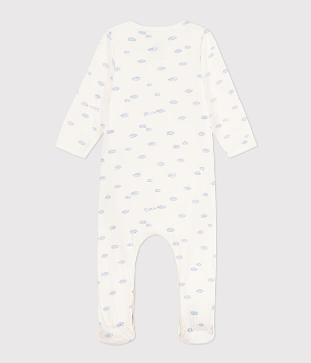Bodyjama nuages en tubique blanc/multicouleur