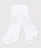 Collants bébé fille blanc LAIT