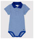 Body col polo en coton manches courtes bébé garçon