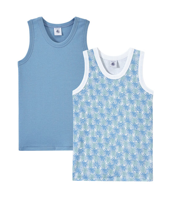 Lot de 2 débardeurs garçon blanc LOT