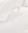 Chemise enfant en coton manches longues unie blanc ECUME
