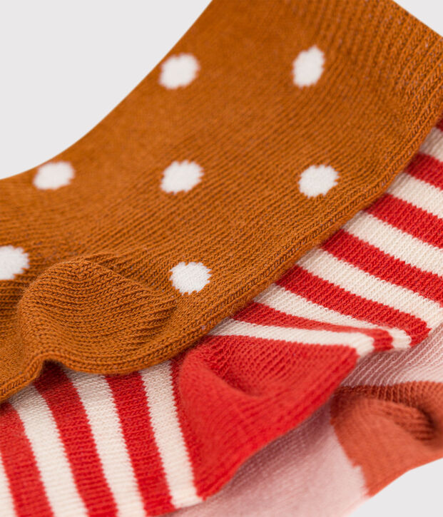 Lot de 3 paires de chaussettes b&eacute;b&eacute; multicouleur