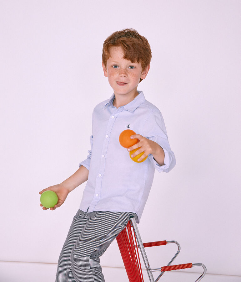 Chemise enfant gar&ccedil;on bleu