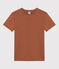 Tee-shirt L'ICONIQUE col rond en coton Femme marron CINA