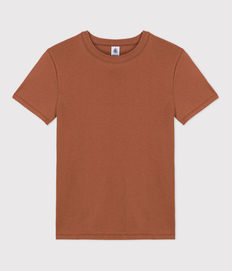 Tee-shirt L'ICONIQUE col rond en coton Femme marron