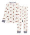 Pyjama petit garçon en côte blanc MARSHMALLOW/blanc MULTICO