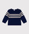 Pull en tricot contenant de la laine bleu MEDIEVAL/ AVALANCHE