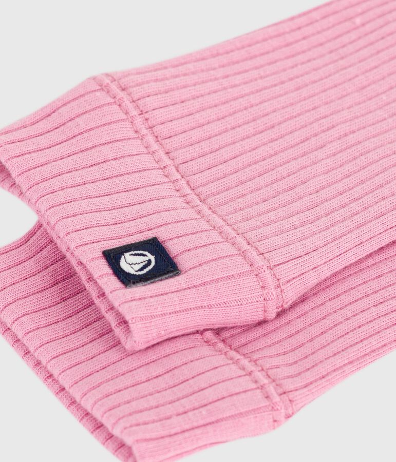 Legging b&eacute;b&eacute; en coton uni rose BOUDOIR