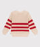 Pull enfant en coton à rayures rouge AVALANCHE/ AURORA