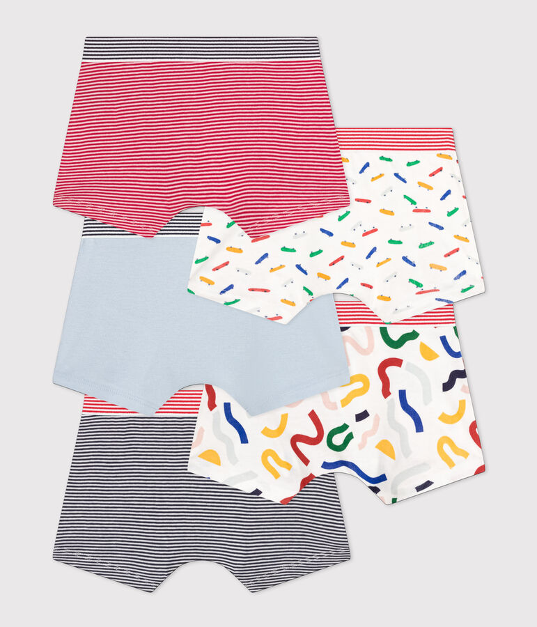 Lot de 5 boxers skateboard en coton enfant variante 1