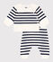 Ensemble 2 pièces bébé rayure marinière en tricot bleu MARSHMALLOW/ SOIR