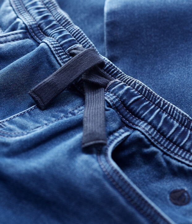 Pantalon regular en denim bio enfant gar&ccedil;on bleu