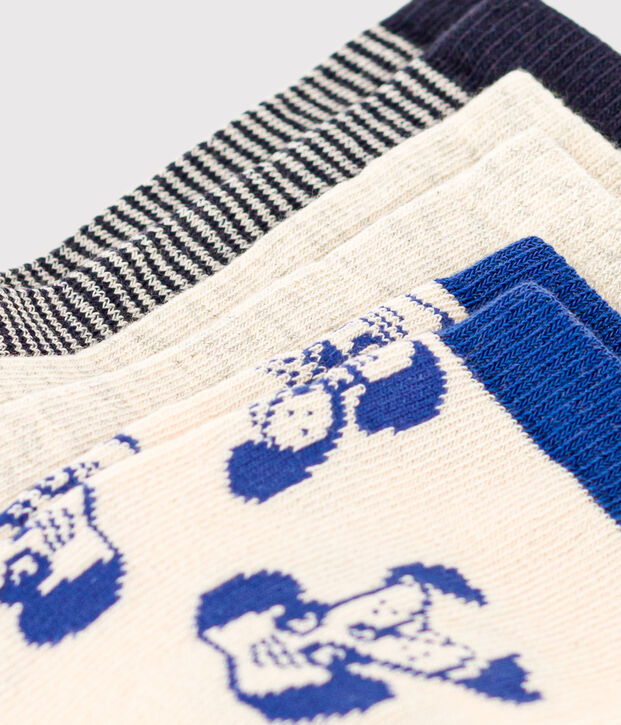 Lot de 3 paires de chaussettes chien enfant gar&ccedil;on-fille multicouleur