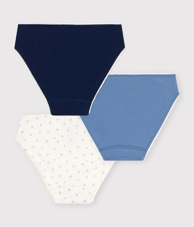 Lot de 3 culottes en coton et &eacute;lasthanne enfant multicouleur