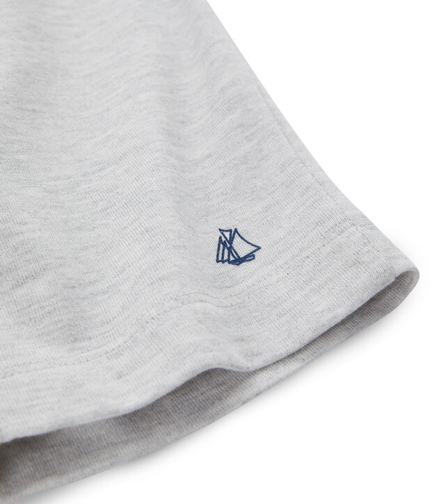 Bermuda enfant gar&ccedil;on gris chin&eacute; clair