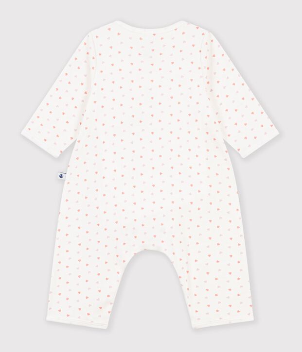 Bodyjama b&eacute;b&eacute; sans pieds en coton imprim&eacute; &agrave; fleurs blanc/multicouleur