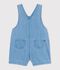 Salopette courte b&eacute;b&eacute; en denim l&eacute;ger bleu