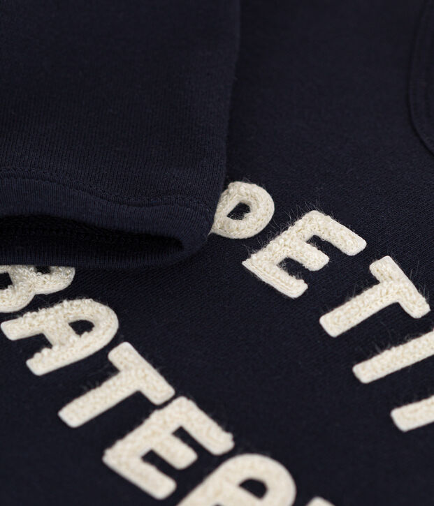 Sweatshirt en molleton b&eacute;b&eacute; bleu