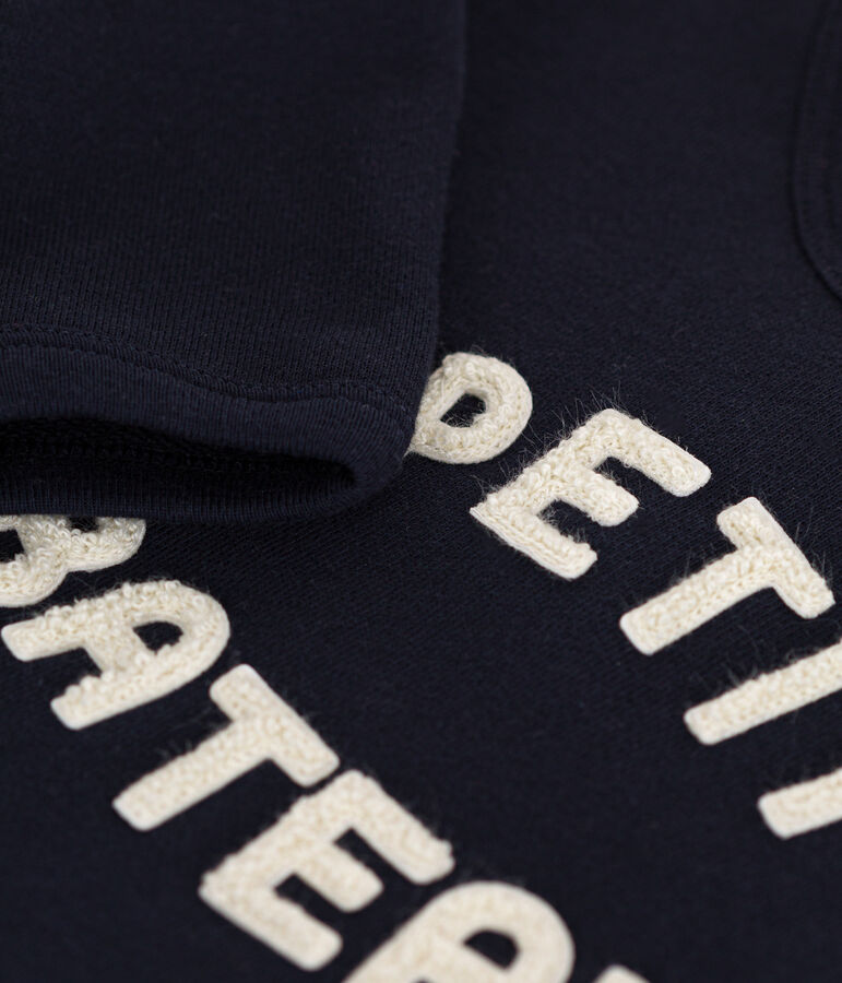 Sweatshirt en molleton b&eacute;b&eacute; bleu SMOKING