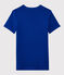 T-shirt col rond iconique en coton Femme bleu SURF