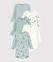 Lot de bodies manches longues en coton imprim&eacute; dragons b&eacute;b&eacute; multicouleur