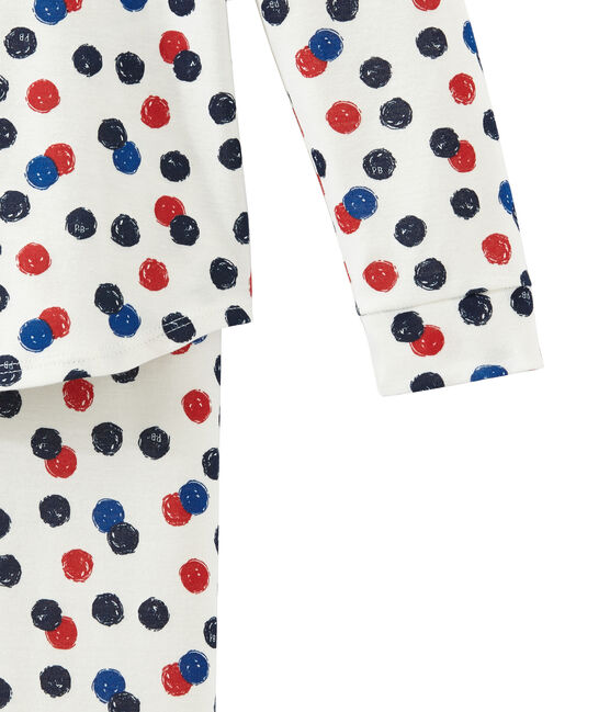 Pyjama petite fille blanc MARSHMALLOW/blanc MULTICO