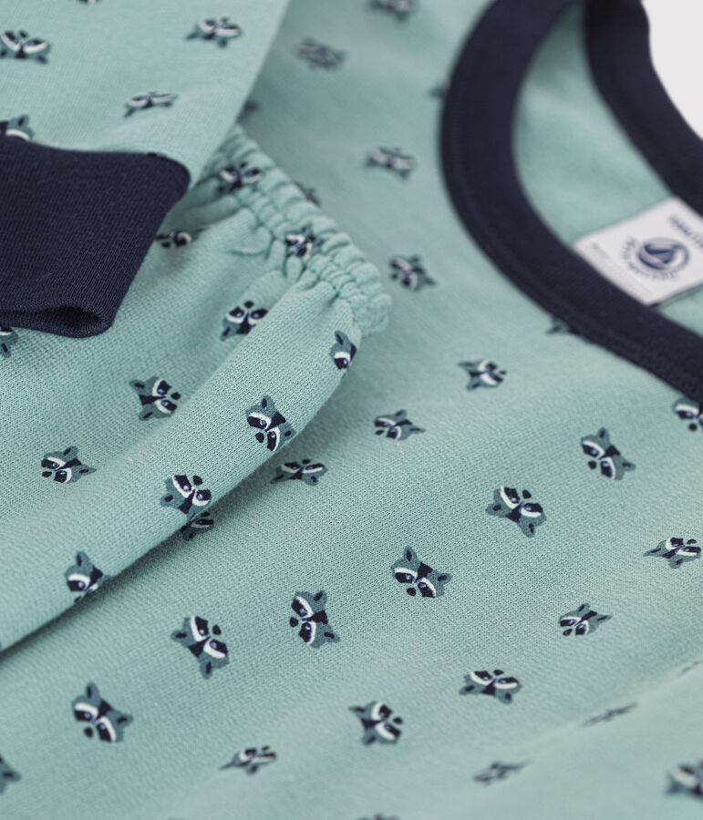 Pyjama en molleton gratt&eacute; imprim&eacute; raton laveur enfant PAUL/ MULTICO