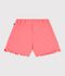 Short enfant en coton uni corail