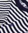 Tee-shirt enfant manches longues en coton rayé bleu SOIR/ MILK