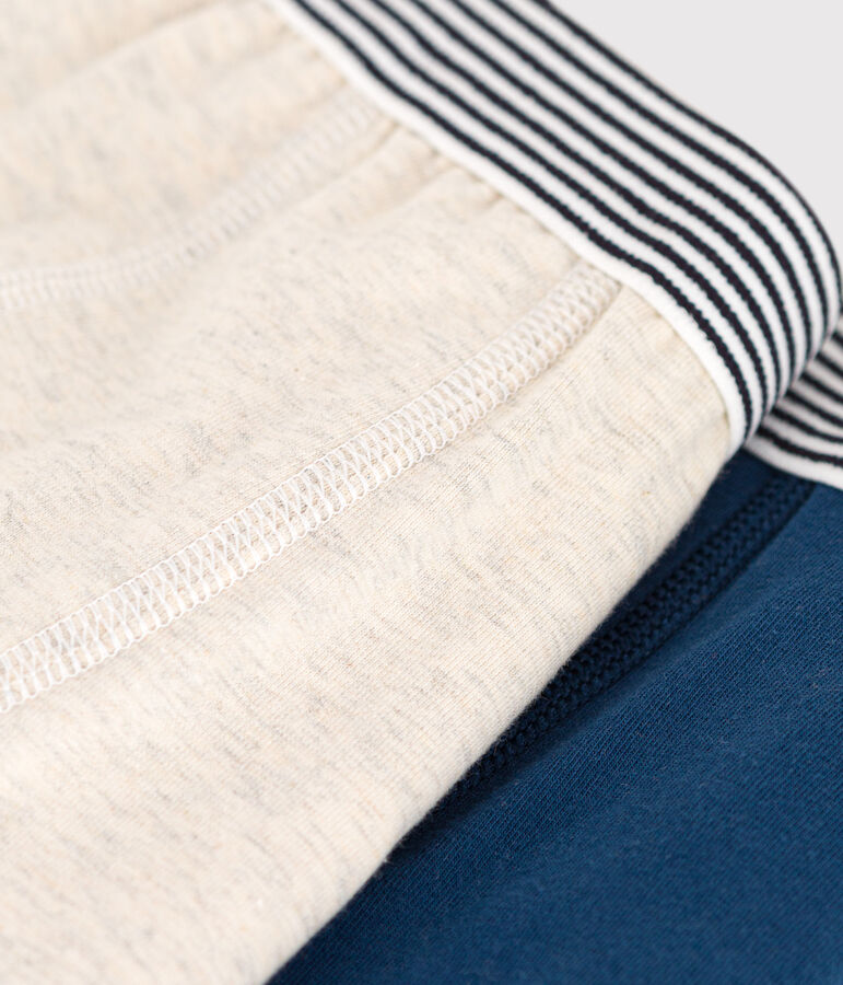 Lot de 2 boxers en coton et &eacute;lasthanne gar&ccedil;on multicouleur