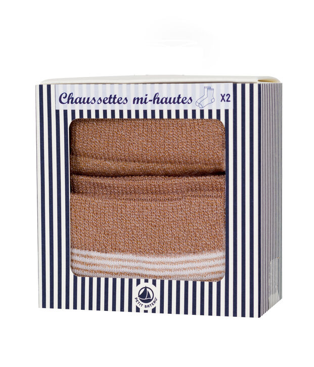 Lot de 2 paires de chaussettes femme multicouleur