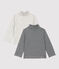 Lot de 2 sous pull en coton bébé. variante 1