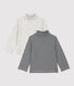 Lot de 2 sous pull en coton bébé.