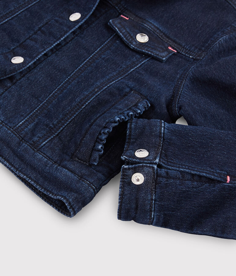 Veste en denim enfant fille bleu DENIM BLEU FONCE