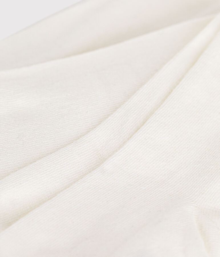 Collants enfant en coton unis blanc