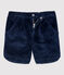 Short en velours enfant fille bleu SMOKING