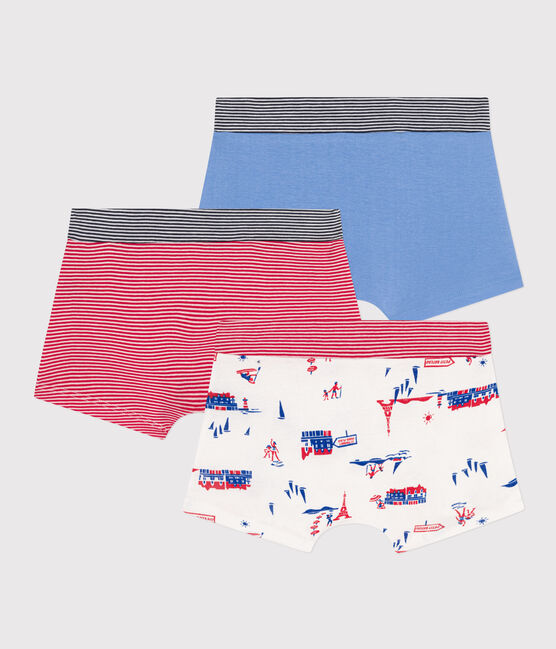 Lot de 3 boxers Paris en coton petit garçon variante 1