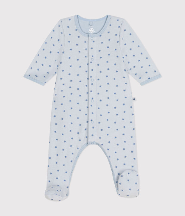 Bodyjama imprim&eacute; mini &eacute;toiles en velours b&eacute;b&eacute; bleu/bleu