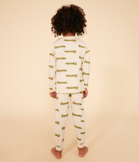 Pyjama imprimé animal en coton enfant blanc AVALANCHE/ MULTICO