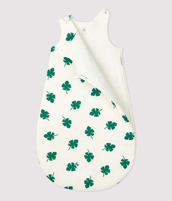 Gigoteuse bébé en coton blanc MARSHMALLOW/vert GAZON