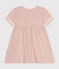 Robe style marin en coton bio bébé rose SALINE