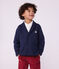 Cardigan enfant en coton uni bleu SMOKING