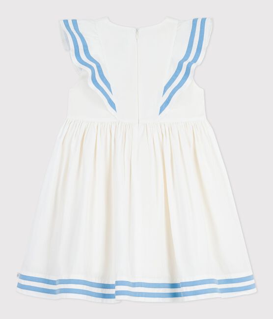 Robe sans manches enfant en coton blanc MARSHMALLOW