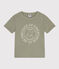 Tee-shirt manches courtes en coton enfant garçon MARECAGE/ AVALANCHE