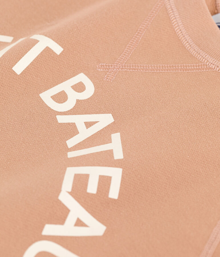 Sweatshirt en coton Femme beige VINTAGE