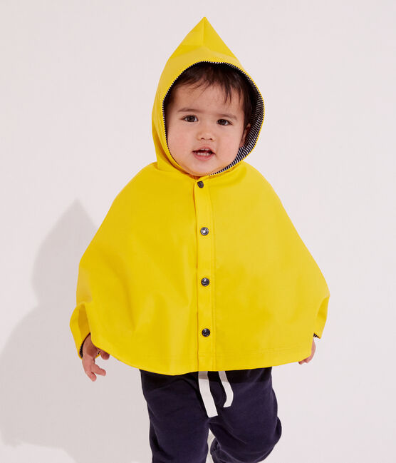Cape De Pluie Recyclee Bebe Jaune Petit Bateau