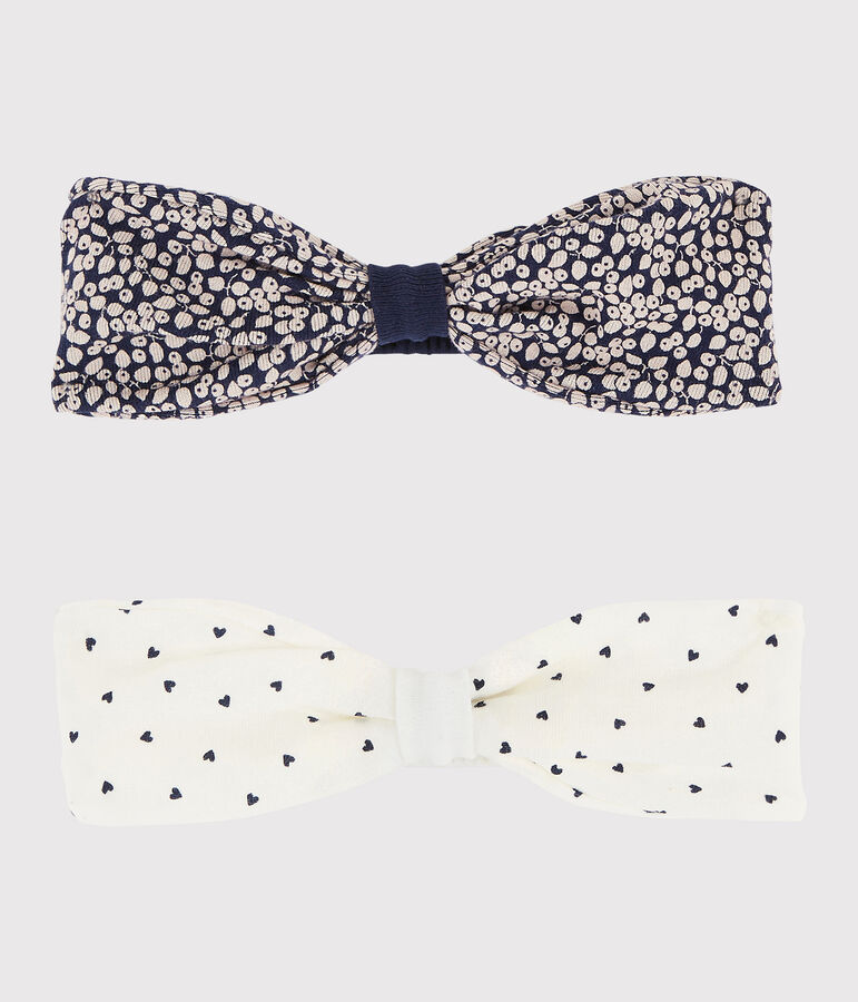 Lot de 2 bandeaux b&eacute;b&eacute; fille variante 1