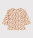 Chemise bébé imprimée en popeline