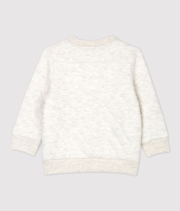 Cardigan matelass&eacute;e b&eacute;b&eacute;. beige chin&eacute;