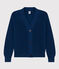 Gilet en côte anglaise en coton Femme bleu INCOGNITO